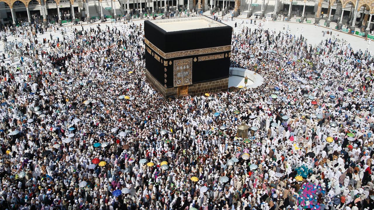 Muslim pilgrims from all around the world circle around the Kaaba at the Grand Mosque, in the Saudi city of Mecca on September 14, 2016. 
More than 1.8 million faithful from around the world have been attending the annual pilgrimage which officially ends on September 15. / AFP / AHMAD GHARABLI        (Photo credit should read AHMAD GHARABLI/AFP/Getty Images)