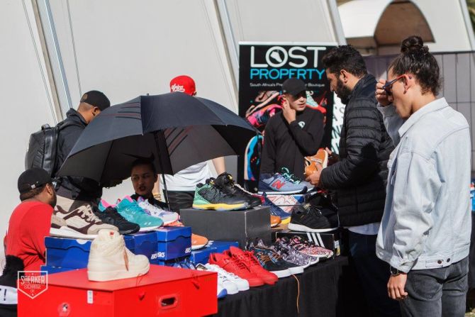 Zaid Osman's own sneaker store, Lost Property, hosts a pop-up shop at one of the Sneaker Exchange events. 