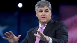 Fox News Host Sean Hannity speaks during the annual Conservative Political Action Conference (CPAC) 2016 at National Harbor in Oxon Hill, Maryland, outside Washington, March 4, 2016. / AFP / SAUL LOEB        (Photo credit should read SAUL LOEB/AFP/Getty Images)
