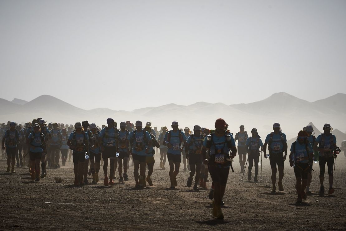 Competitors at the Marathon des Sables in Morocco