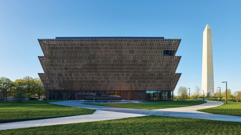 The Smithsonian's <a href="index.php?page=&url=https%3A%2F%2Fnmaahc.si.edu%2F" target="_blank" target="_blank">National Museum of African American History and Culture</a> in Washington opens on September 24, after a dedication ceremony with President Barack Obama. The winning building design was by Freelon Adjaye Bond/Smithgroup, a four-firm team. It was built on the last available land on the National Mall.