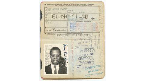 Noted author and playwright James Baldwin's U.S. passport, dated August 2, 1965, was donated to the museum by his family. It's one of many of Baldwin's (1924-1987) personal effects given by his family to the museum. 
