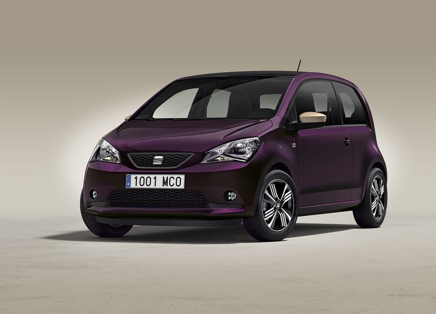 Named the SEAT Mii, the partners have promoted the vehicle as a car for women. "With its exclusive design and thoughtful feminine touches, like the mirrors in the sun visors or the handbag hook, the car adapts to every need and personality. Including yours," SEAT says. 