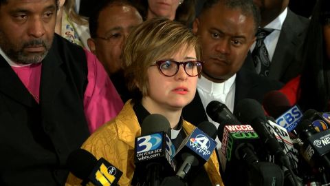 The Rev. Robin Tanner, chairwoman of the Charlotte Clergy Coalition for Justice, says she was with protesters to be a witness to "the righteous rage."