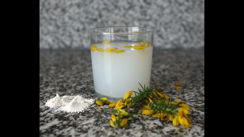 Have kaolin clay, spring water and flowers on hand? If so, you're all set to mix this conceptual cocktail.