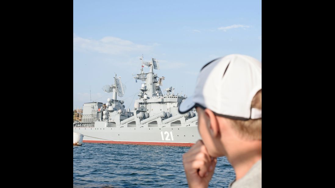 Sevastopol has been a naval port for centuries. The special status of the city makes it a strategic military base for Russia. Bizet said many tourists come to the bay to admire cruisers and old submarines.