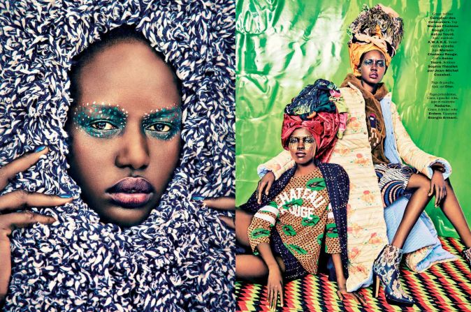"A girl from Sudan like Ajak [model Ajak Deng] could be like absolutely striking with really amazing features" says Tailly. "I mean the beauty in Africa is so diverse it kind of shows also the beauty of the world." 