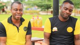 The Abolaji brothers are hoping to build a juice empire in Nigeria first. 