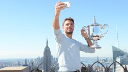 September 12, 2016 -  Satellite Media Tour with 2016 US Open Men's Singles Champion Stan Wawrinka after the 2016 U.S. Open at the USTA Billie Jean King National Tennis Center in Flushing, NY.