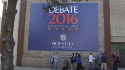 Exterior of Hofstra Debate Hall