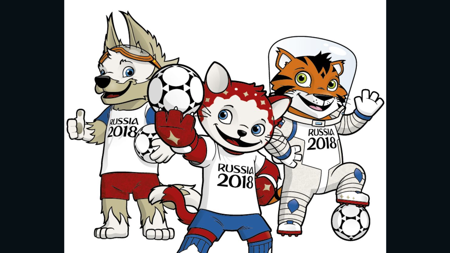 Rusia 2018 world cup mascots 2
