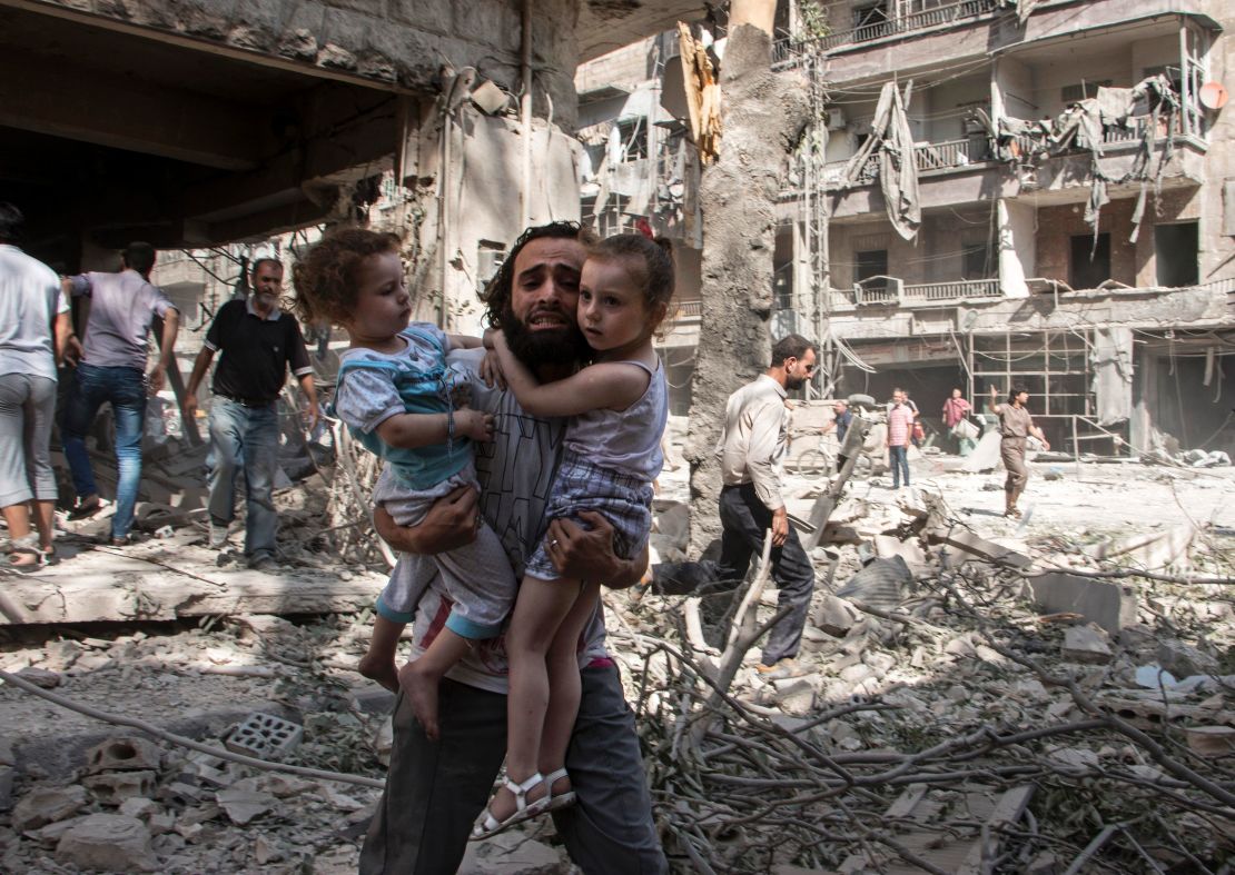 syria aleppo bomb rubble tease