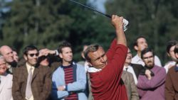 1981:  American golfing champion Arnold Palmer, winner of four Masters Championships, one US Open and two British Open Championships.  (Photo by Fox Photos/Getty Images)