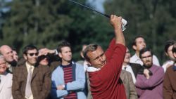 1981: American golfing champion Arnold Palmer, winner of four Masters Championships, one US Open and two British Open Championships. (Photo by Fox Photos/Getty Images)