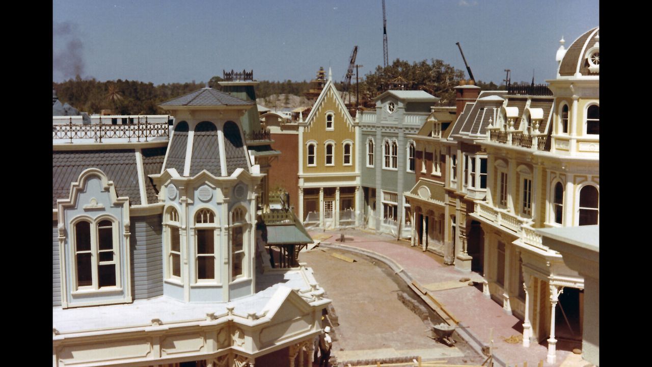 <strong>Main Street —</strong> Most of the buildings on Main Street were built using "forced perspective," which was used by most multistory buildings in the park, Valdes said. "The first floors are built to regular size, but the additional floor facades are built to 5/8 and 1/2 scale, giving the illusion that the building is taller than it actually is."