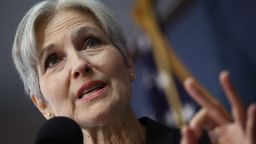 Green Party presidential nominee Jill Stein answers questions during a press conference at the National Press Club August 23, 2016 in Washington, DC.