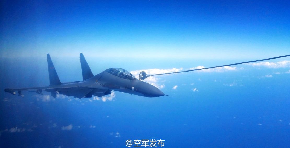 Japan scrambled a fighter jet as 8 Chinese planes flew over the Miyako Strait.