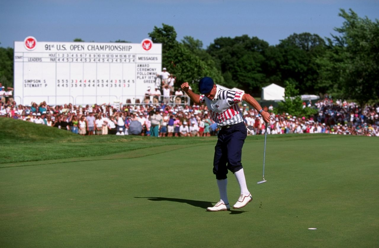 American Ryder Cup star Payne Stewart won that major, 21 years after future Europe team captain Tony Jacklin of Britain won Hazeltine's first US Open.