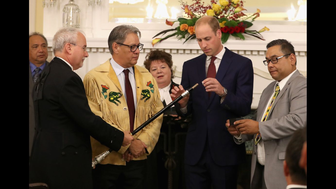 William joins in the Black Rod ceremony at the British Columbia Government House on September 27.