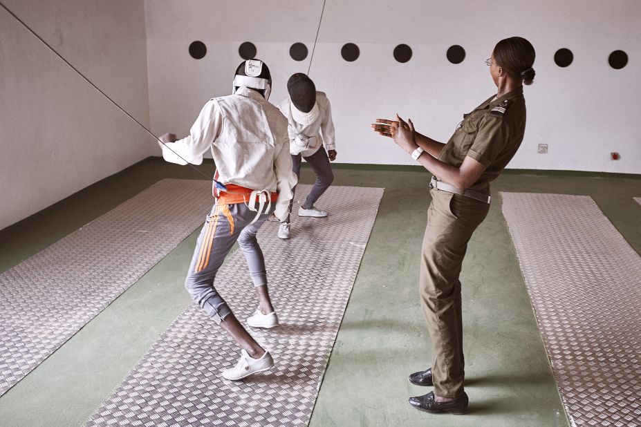 The fencing program, encourages designated prison guards to be trained in the art of fencing, and in turn practice alongside their detainees to build trust. All the children are aged between 13 and 17. <br />