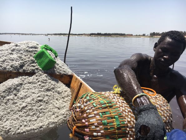 A visit to Senegal's Pink Lake gets you an up close and personal look at salt harvesting, it's an amazing thing to watch as men pull salt from the bottom of the lake by hand but cover themselves in shea butter to protect their skin. The results in person are even better than the photo!