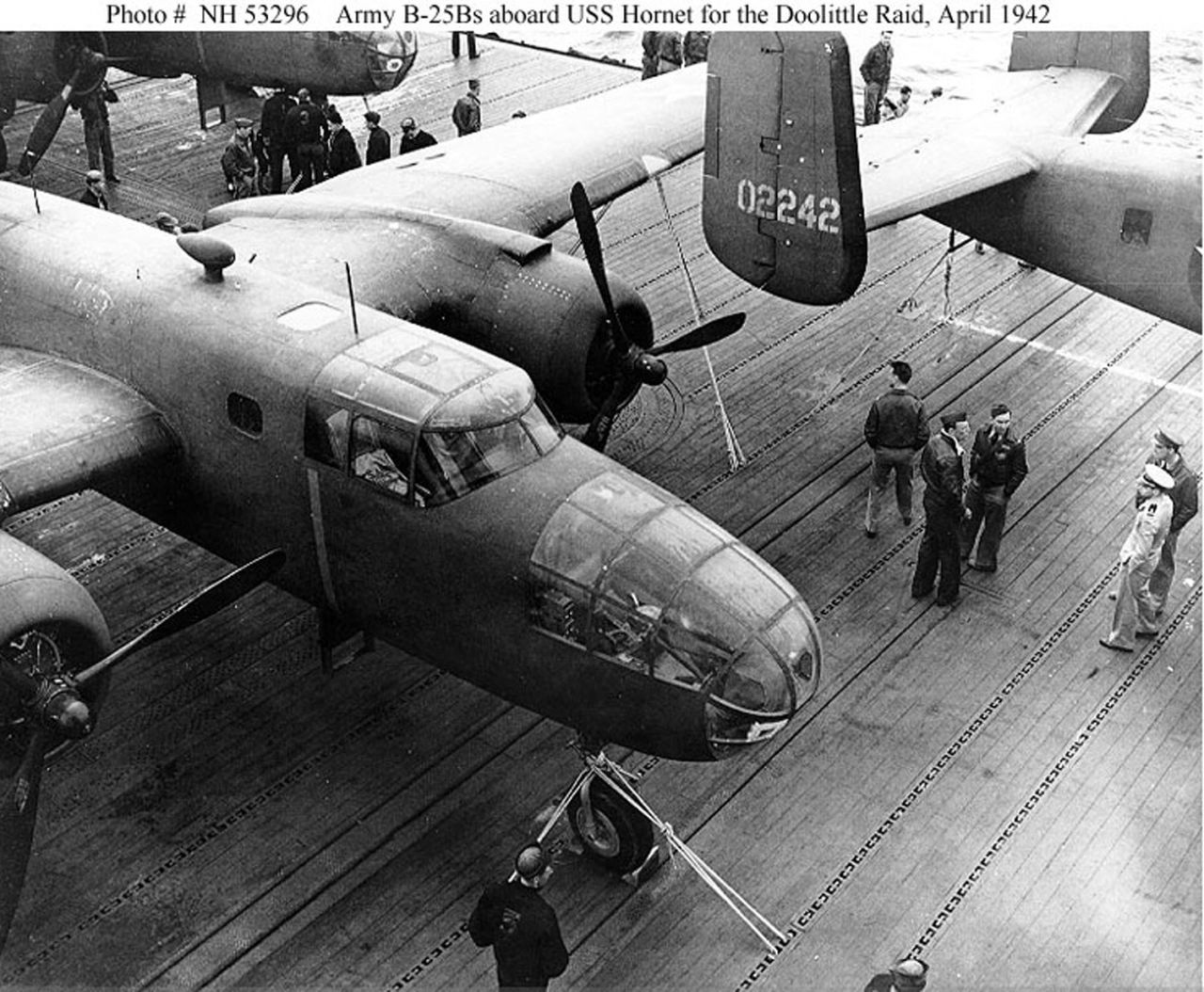 The Mitchells gained a reputation as perhaps the most versatile aircraft of World War II. It "was used for high- and low-level bombing, strafing, photo reconnaissance, submarine patrol, and even as a fighter," according to Boeing. They were also known for their loud engine noise inside the cockpit and crew cabin.