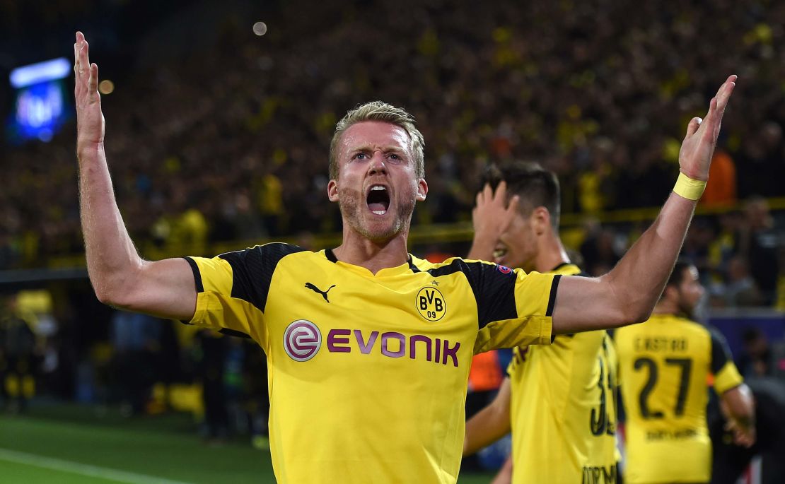 Andre Schurrle became the first German to score for four different clubs in the Champions League.