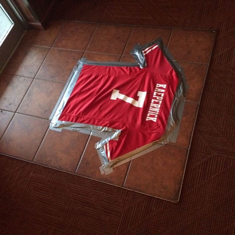 Kaepernick store jersey doormat