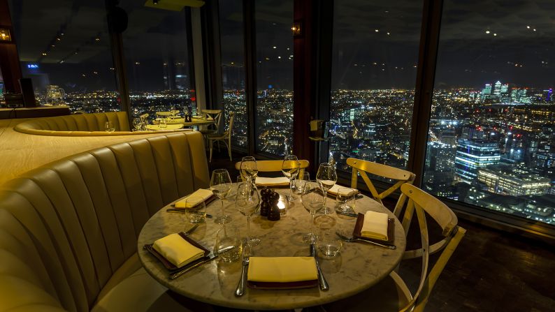 A late-night meal at Duck & Waffle is a less impromptu affair -- reservation is recommended, but patrons are rewarded with stunning city views some 230 meters above the Thames.