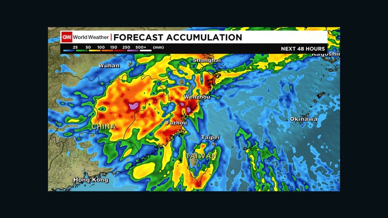 typhoon megi rainfall china