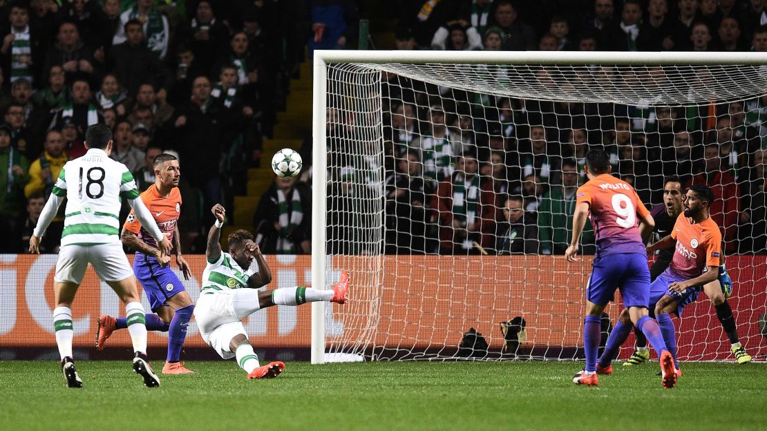 Dembele's overhead kick gave Celtic a 3-2 lead in a pulsating clash.