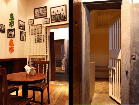 The bar has incorporated two of the jail's original cells into its design, where its newest patrons can enjoy a pint. 