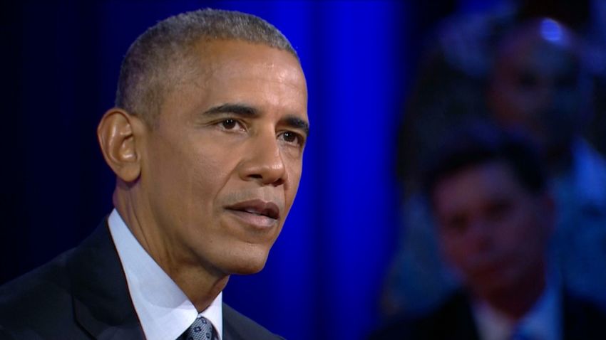 obama town hall solo