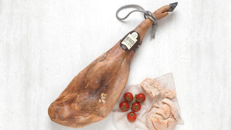 "Jamon is the staple of the Spanish table," says chef <a href="index.php?page=&url=http%3A%2F%2Fwww.josepizarro.com%2F" target="_blank" target="_blank">José Pizarro</a>, who helms Jose tapas bar and Pizarro restaurant in London. Jamon Serrano (from white pigs) is the most common kind. Jamon Iberico (from black pigs) is the more expensive kind. (Image credit: <a href="index.php?page=&url=http%3A%2F%2FBrindisa.com" target="_blank" target="_blank">Brindisa.com</a>)<br />