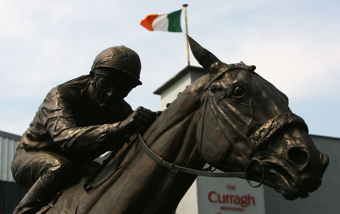 Ireland's Curragh racecourse is home to a statue of 1993 Melbourne Cup winner Vintage Crop, trained by Weld.
