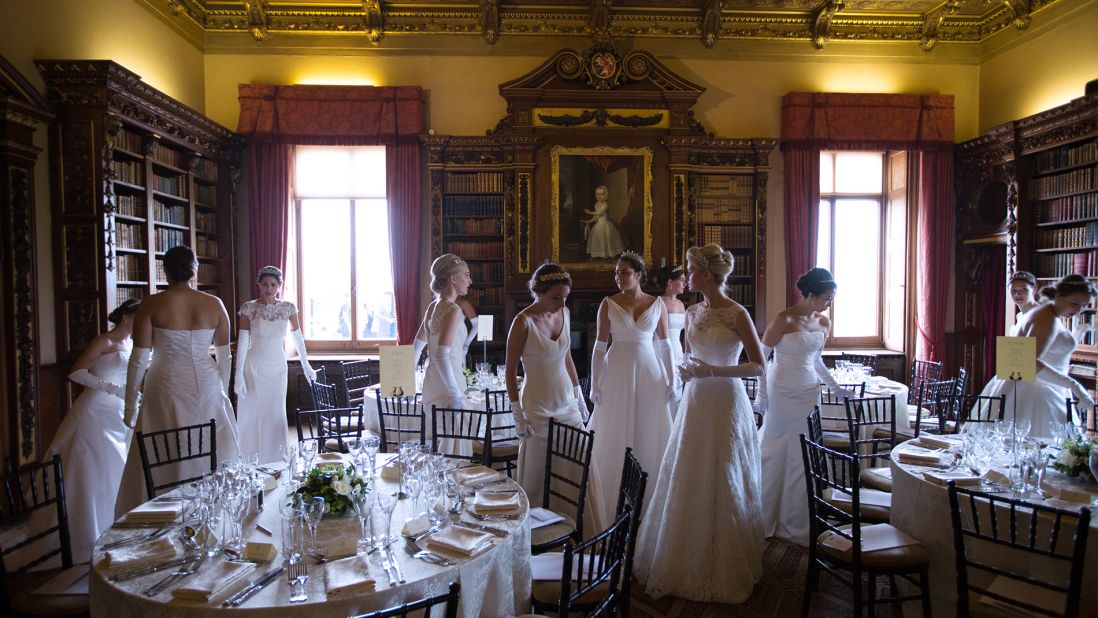 <strong>A grand venue: </strong>Queen Charlotte's Ball -- a 200-year-old annual high society event for young women (usually between 17-20) to present themselves -- was held at Highclere Castle in 2014.