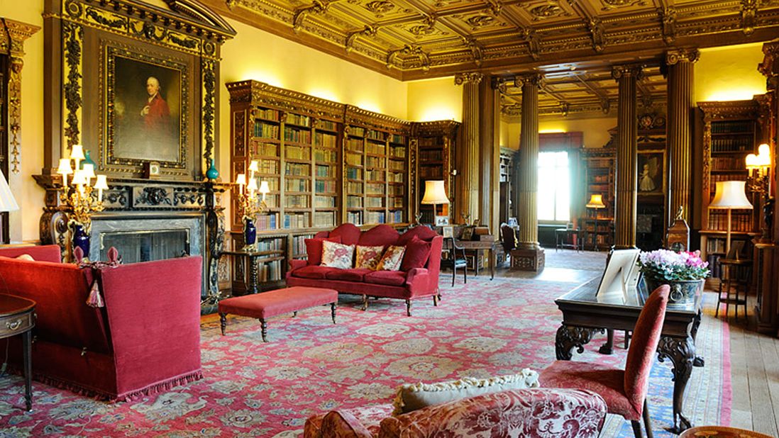 <strong>The library: </strong>One of the most familiar settings in "Downton Abbey," the library stocks more than 5,650 books. It's said to be a focal meeting point for families in the past and today.