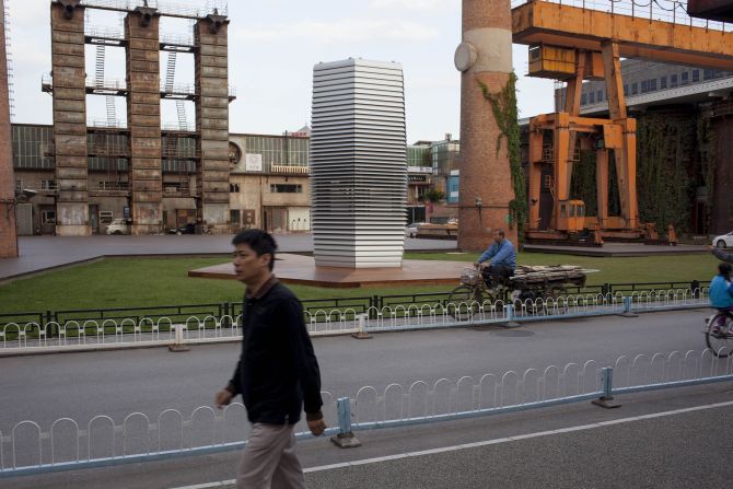 "The Smog Free Tower is about the dream of clean air for everyone," says Roosegarde. "The goal for now is to be able to make permanent versions of the towers and integrate them into the urban landscape. Eventually though, I'd like them to become relics of our time."