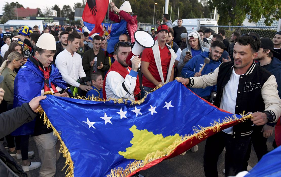 Kosovo fans were out in force for the 1-1 draw in Finland last month.