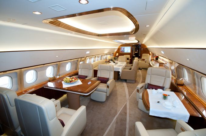 <strong>Comlux Airbus ACJ 319:</strong> <a href="index.php?page=&url=http%3A%2F%2Fwww.comluxaviation.com" target="_blank" target="_blank">Comlux</a> is a Swiss firm specializing in the design, outfitting and operation of large corporate jets. 