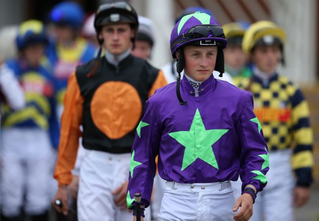 UK-based flat jockey Tom Marquand, pictured here at Newbury, says he spends much of his time on the road traveling between races.