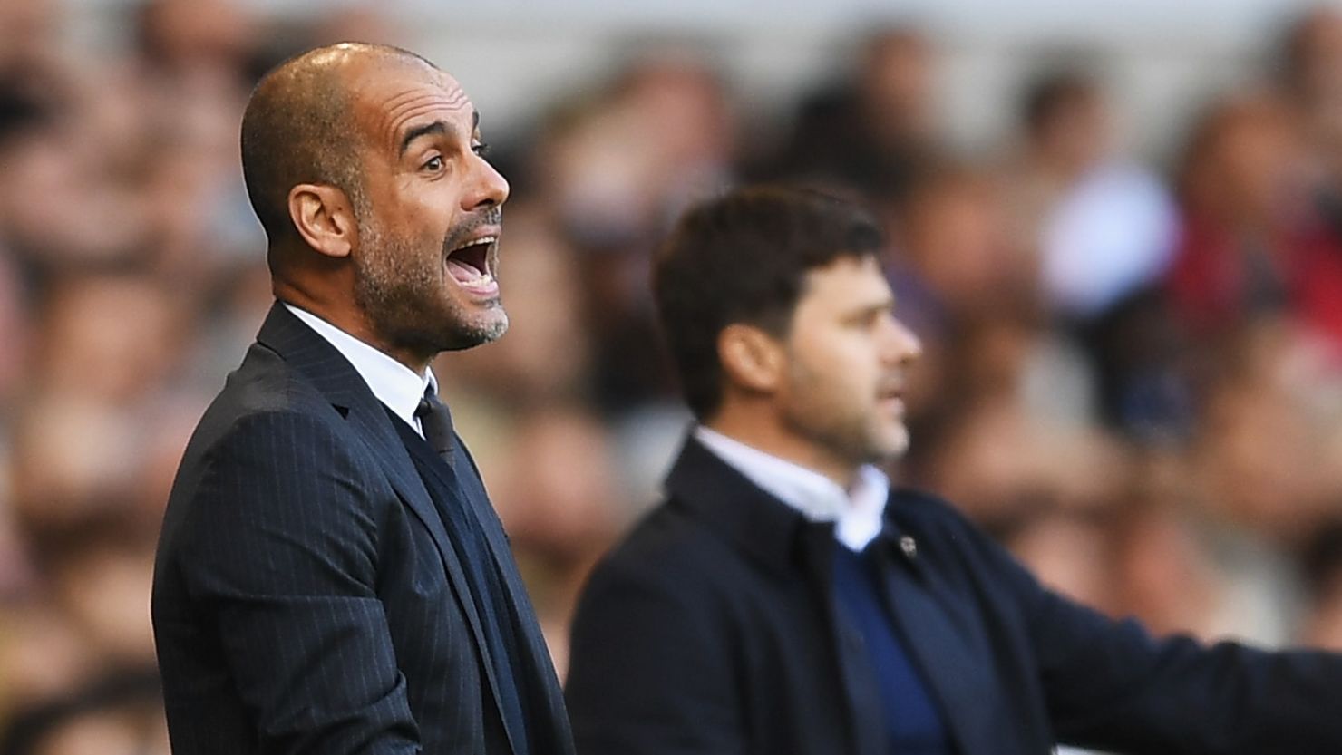 Pep Guardiola saw his Manchester City team slip to a first defeat of the season at the hands of Mauricio Pochettino's Tottenham Hotspur.