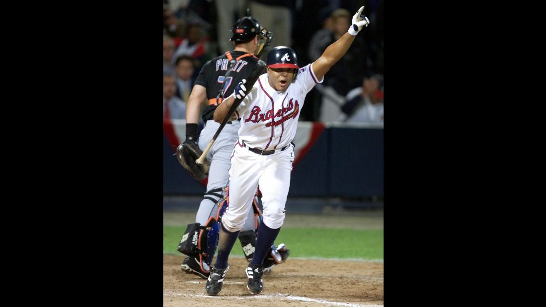 October 19, 1999: The Braves reached the World Series in dramatic fashion. In Game 6 of the NLCS against the New York Mets, Atlanta coughed up a four-run lead but eventually won 10-9 in the bottom of the 11th inning when Andruw Jones walked with the bases loaded. It was the only year a World Series was held at "The Ted." The New York Yankees swept the Braves in four games.