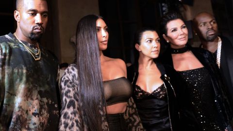 Kanye West attended with Kardashian West and family last week.