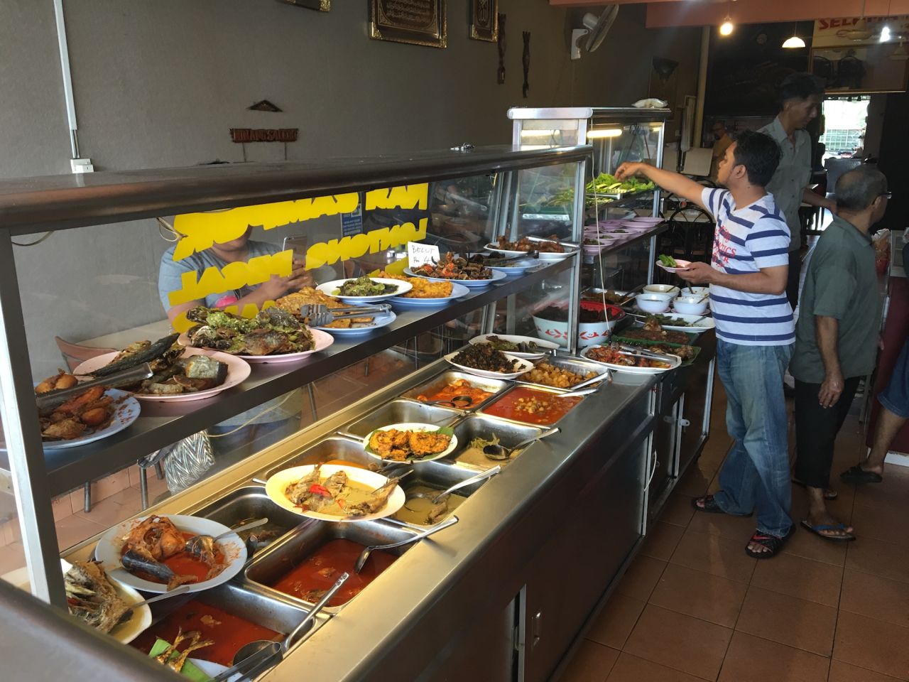 Restoran Minang Salero, in the inner city suburb of Sentul. 