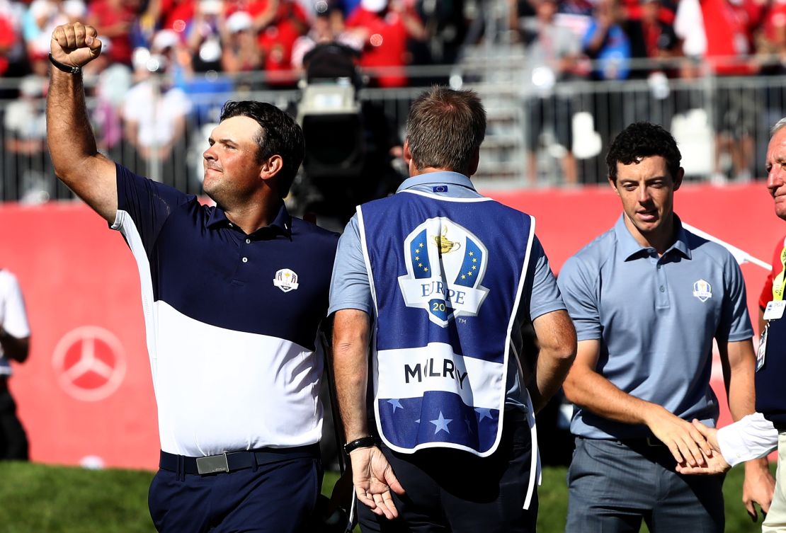 USA's Reed beat McIlroy in a sensational singles match on Sunday.