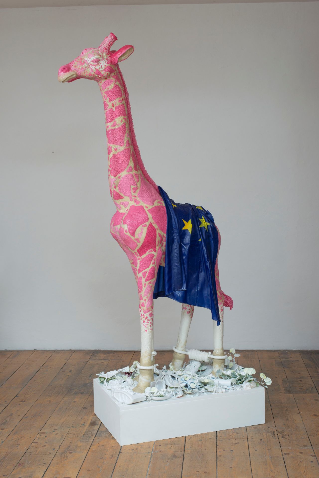 Inspired by an African tale, Savini's giraffe satirizes the gulf between EU powerbrokers in Brussels and the rest of the population.