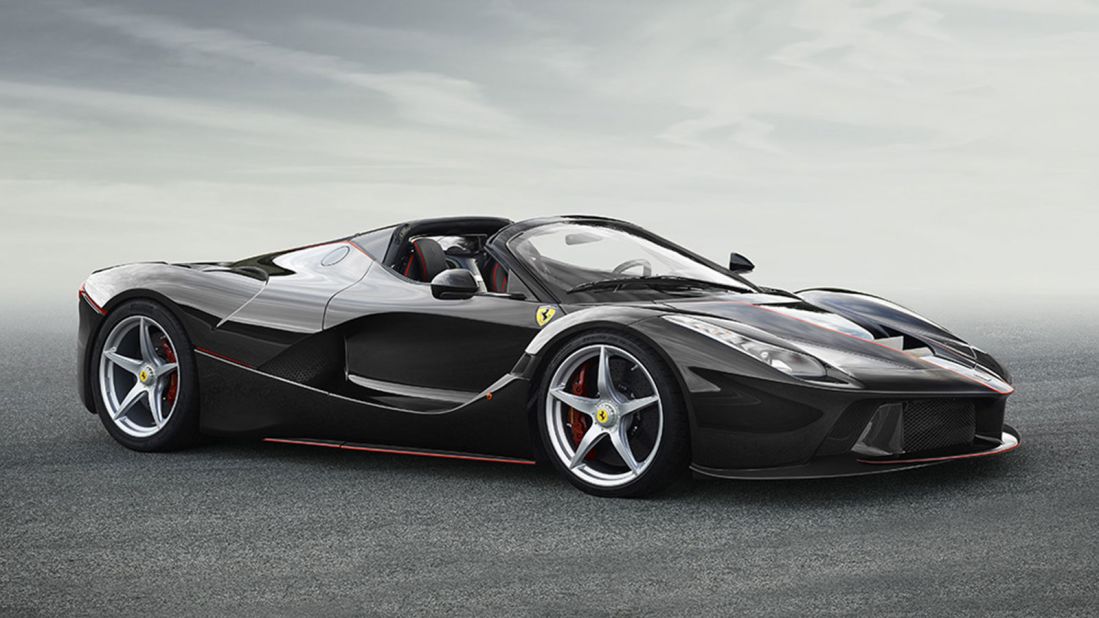 One of the most exclusive recent Ferraris, the LaFerrari Aperta, will be among the vehicles on display at the Design Museum exhibition.