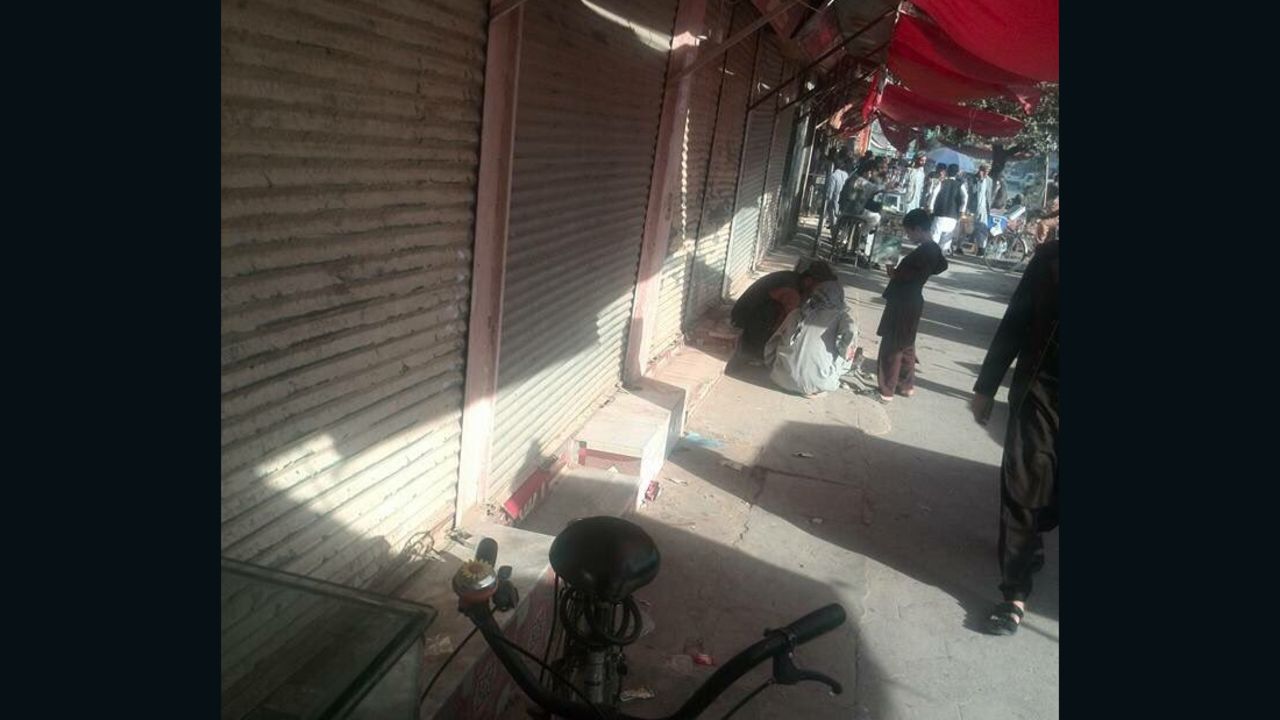 As the fighting continued, streets were largely empty and shops closed.