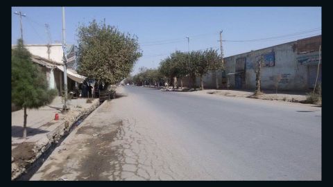 Streets in Kunduz are empty as the heavy fighting continues.